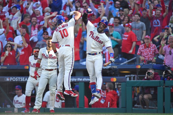 Jayson Stark on X: Your 2022 National League champions. The Phillies. Who  knew!  / X