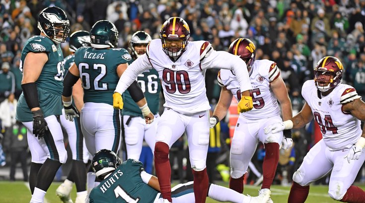 Washington-Commanders-Montez-Sweat-Eagles-Jalen-Hurts