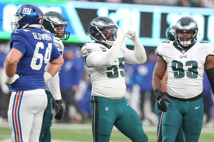 Eagles thrash the Giants, 38-7, just like the Vikings five years