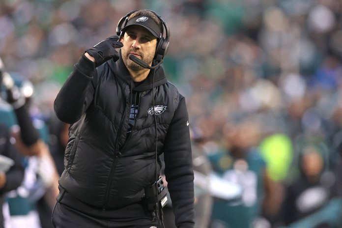 NFL world reacts as rival coach calls for ban on Eagles play