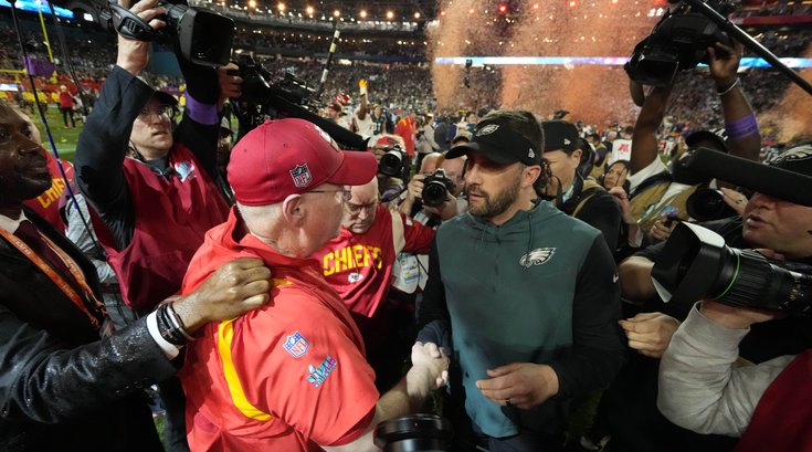 Andy Reid Nick Sirianni Super Bowl LVII