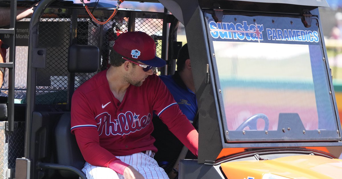 Rhys Hoskins injury update: Latest news as Phillies 1B carted off after  suffering ACL tear