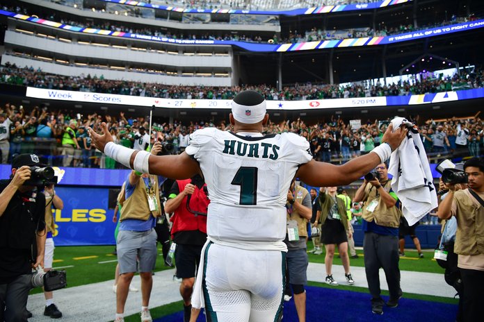 Handing out 10 awards from the Eagles-Commanders game