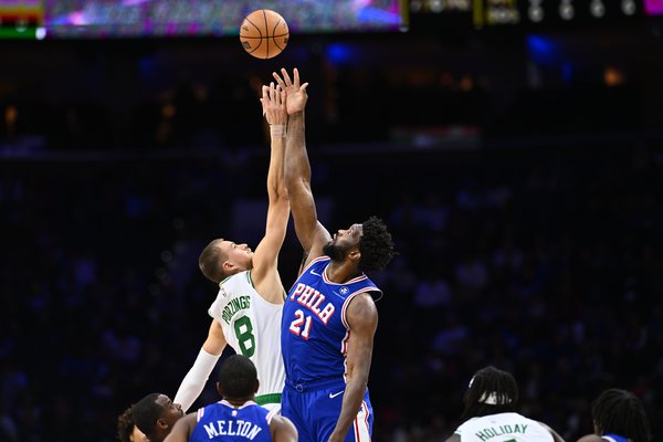 Joel Embiid and Kristaps Porzingis.