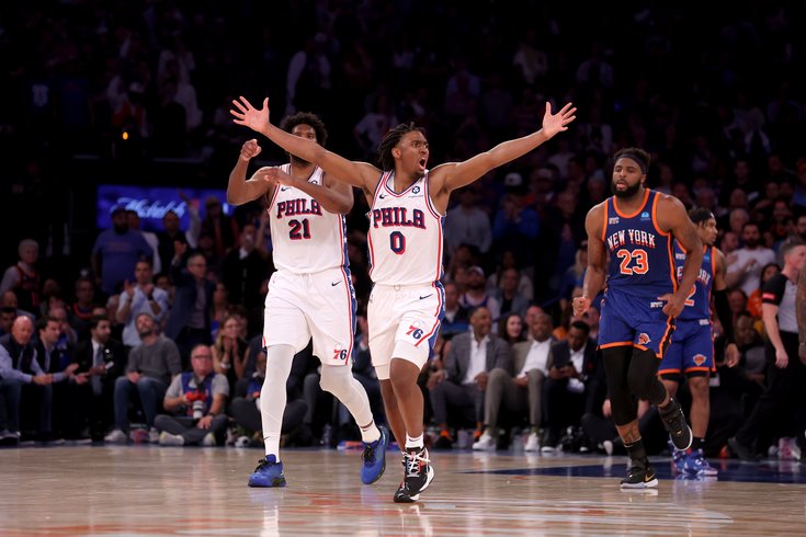 Tyrese-Maxey-Joel-Embiid-Sixers-vs-Knicks-Playoffs