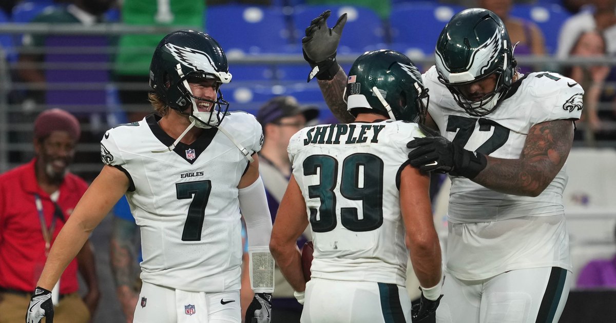 Eagles vs. Ravens observations Backup QB battle, young defenders