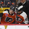 Matvei-Michkov-Morgan-Frost-Bench-Flyers-Islanders-Preseason-9.27.24-NHL.jpg