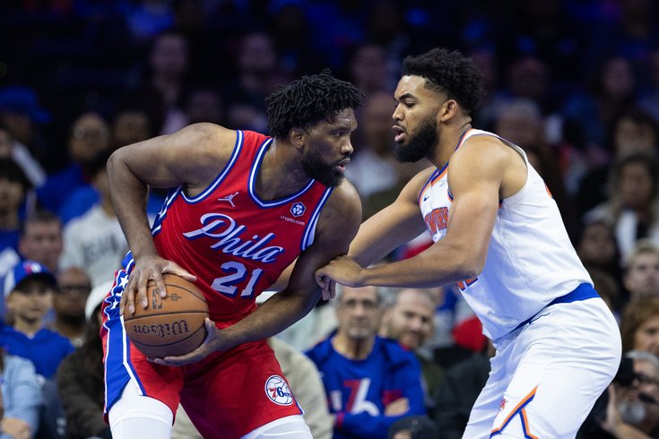 Joel Embiid Karl-Anthony Towns Knicks November 2024