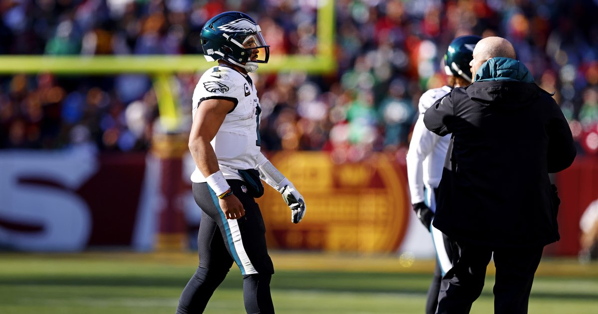 Eagles QB Jalen Hurts is in the NFL's concussion protocol, Nick ...