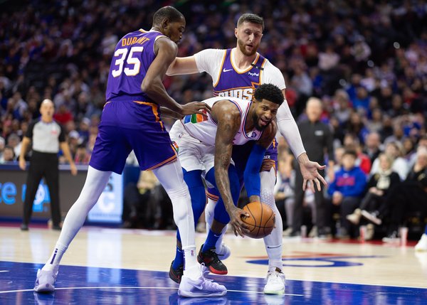 Paul George Sixers Suns January 2025