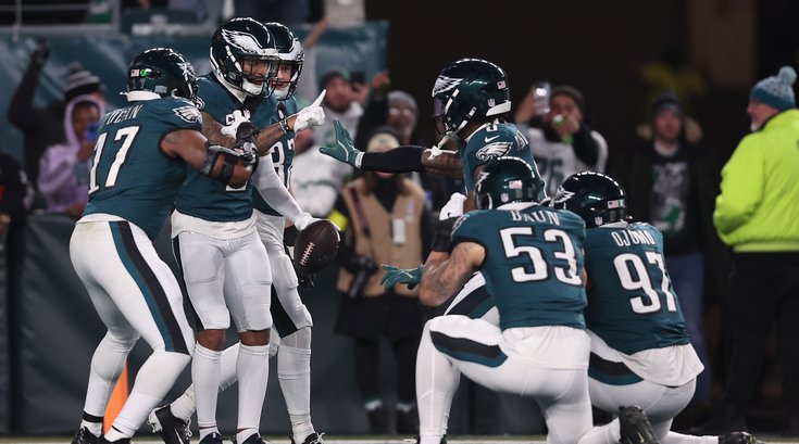 Eagles Packers Wild Card Round Defense Celebration