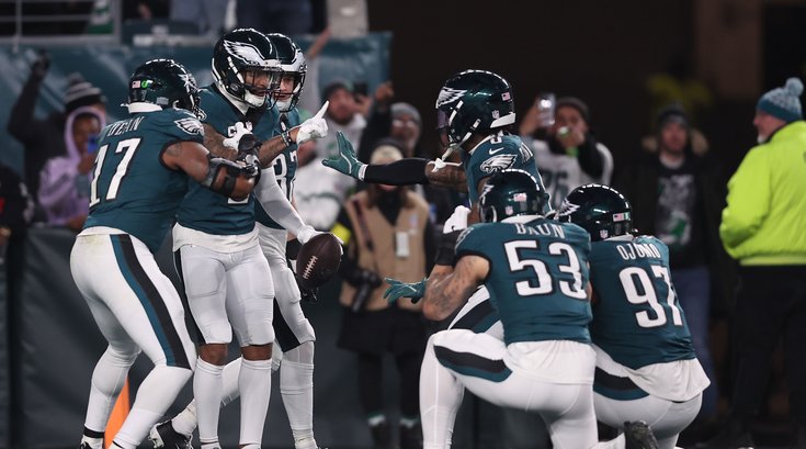 Eagles Packers Wild Card Round Defense Celebration