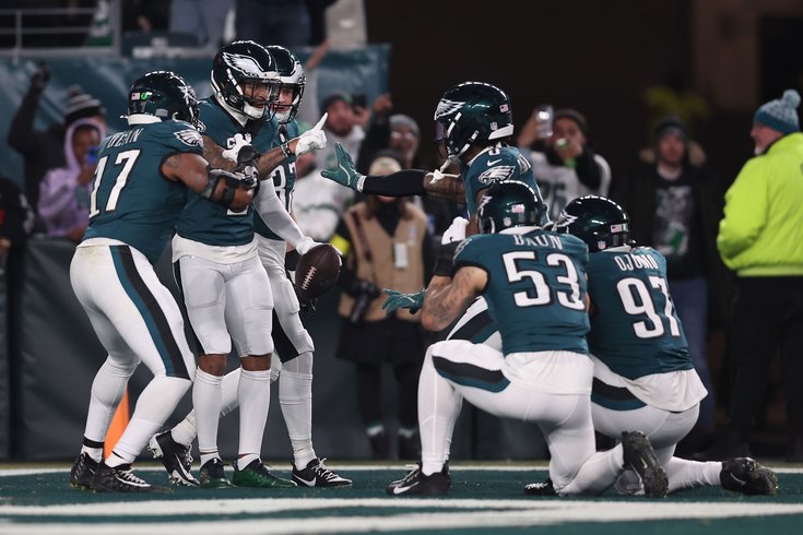 Eagles Packers Wild Card Round Defense Celebration