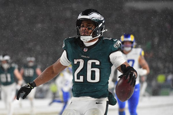 Eagles Saquon Barkley Rams Touchdown Run