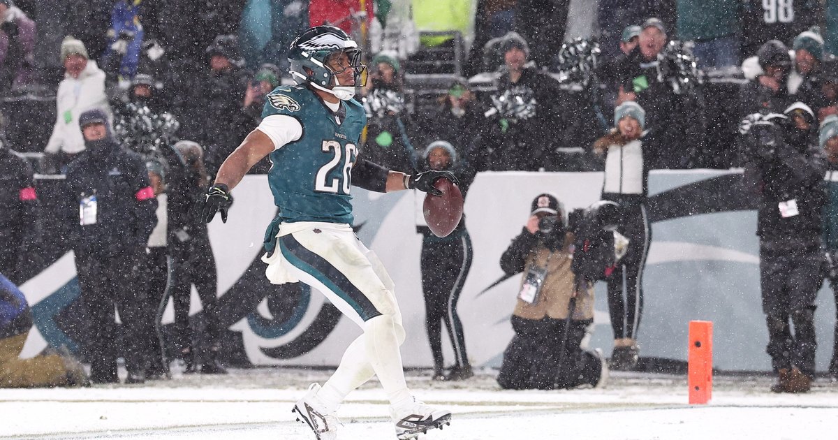 Saquon Barkley on Eagles' playoff win over Rams in the snow: 'This is what you dream about. This why I came to Philly.'