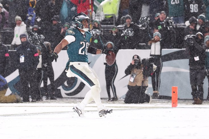 Saquon Barkley on Eagles' playoff win over Rams in the snow: 'This is what you dream about. This why I came to Philly.'