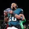Saquon Barkley Eagles NFC Championship Game Celebration