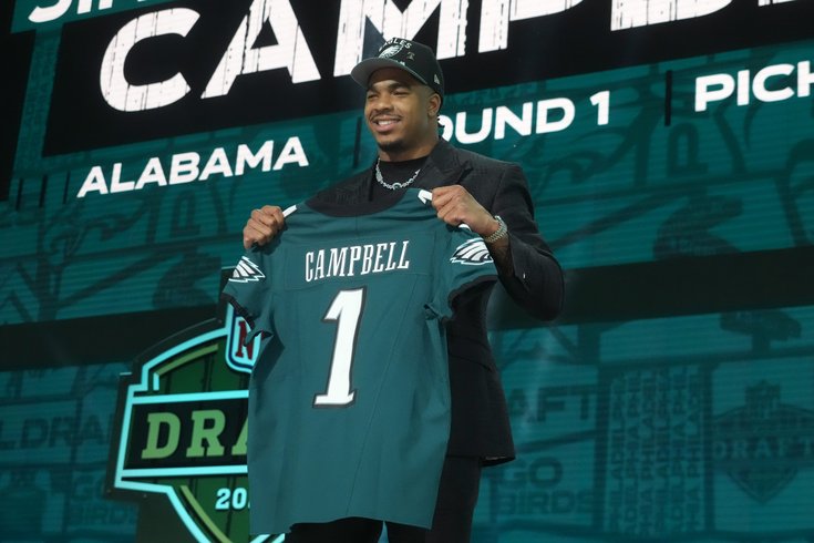 Eagles GM Howie Roseman on draft pick Jihaad Campbell: 'This guy can grow  into anything you want' | PhillyVoice