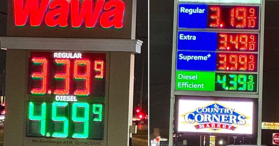 Gas prices spike in Pennsylvania and across U.S. amid Iran war