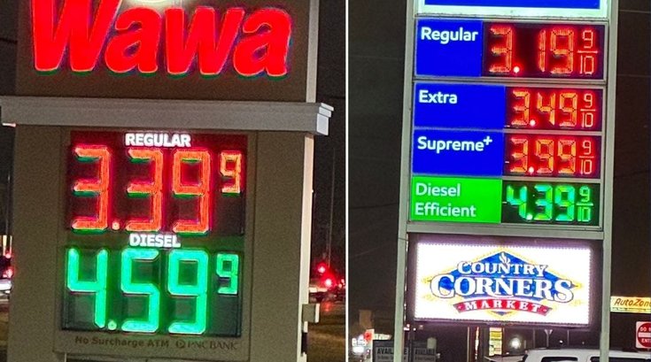 Gas prices rise