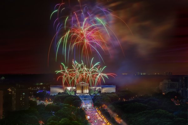 Fourth of July fireworks