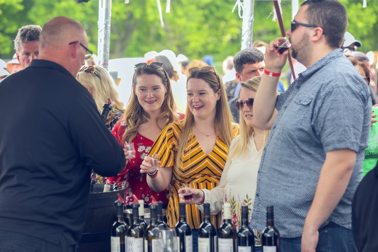 Limited - Festival Attendees enjoying the Down and Derby Wine Festival