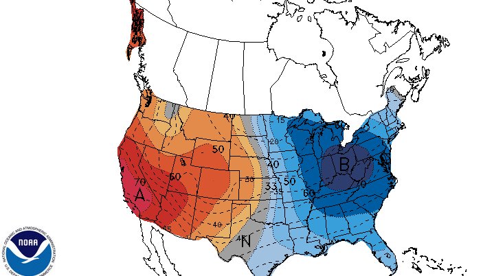 NOAA arctic air forecast