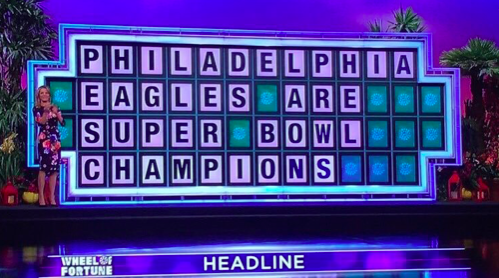 Eagles Wheel of Fortune