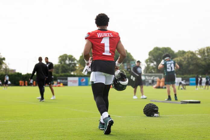 Eagles Training Camp Practice Notes: Flashes from A.J. Brown, Jordan Davis,  and others - Bleeding Green Nation