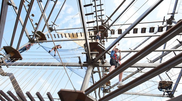 Philadelphia Zoo ropes zipline