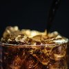 Cola with Ice in Glass