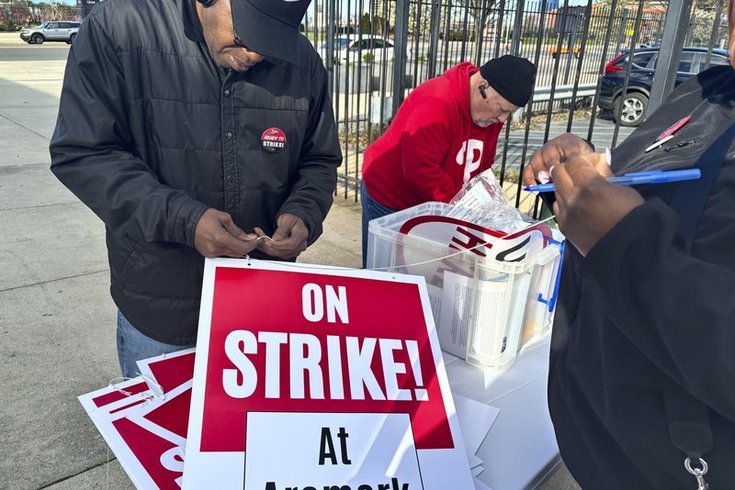 Aramark workers strike