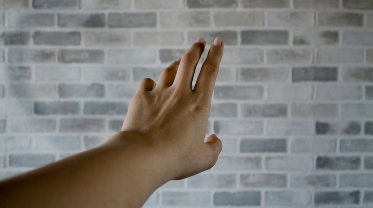 Biting fingernails