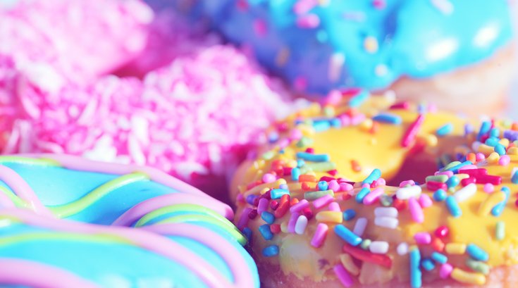 Colorful Array of Donuts
