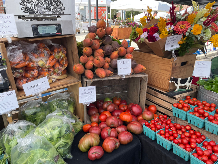 Fresh produce at the Berwyn Farmers Market