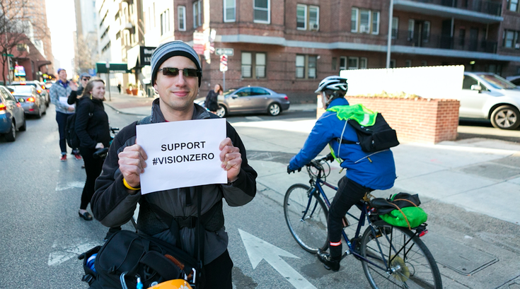 Carroll - Human-protected bike lane