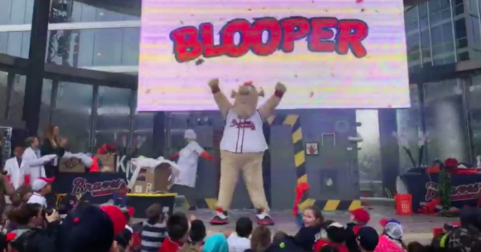Everyone, meet Blooper, the Braves' new mascot who was introduced