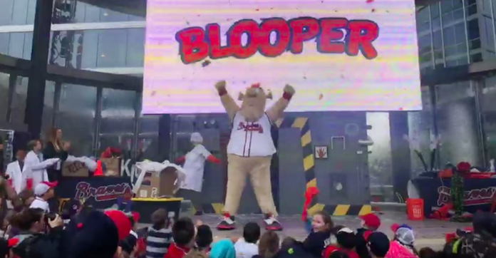 Photos: Blooper, the Braves' new mascot