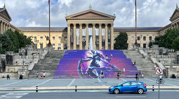 Blue Beetle mural