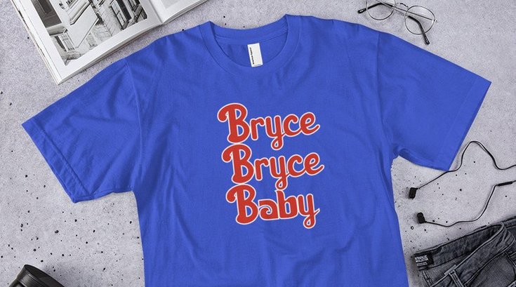 Phillies Bryce Harper t-shirt etsy