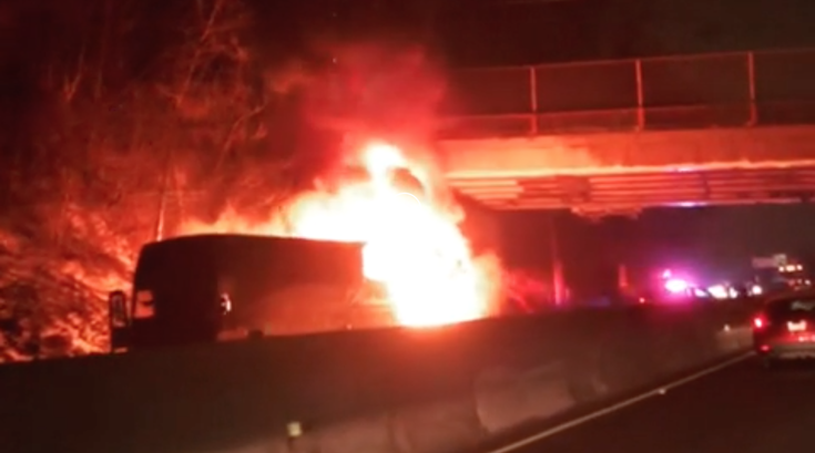 Bus fire southern virginia lacrosse