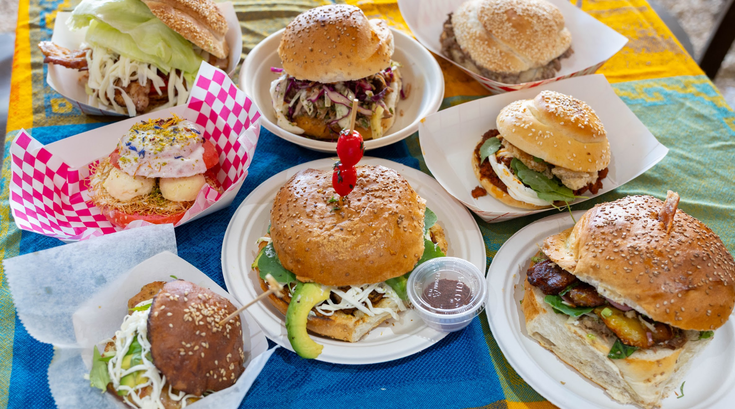 Group shot of festival cemitas on table