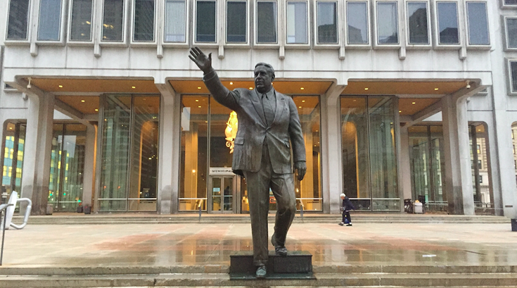 Frank Rizzo statue cleaned