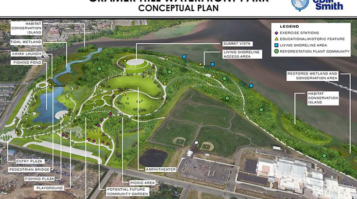 Cramer Hill Waterfront Park Conceptual Plan