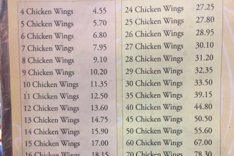 dannys wok wing menu