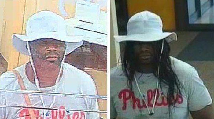 Delco bank robber in a wig