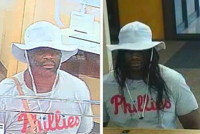 Delco bank robber in a wig