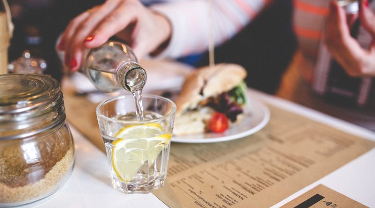 Out to dinner with menu