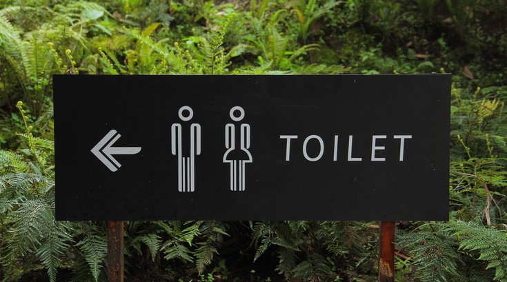 Public Restrooms Sign
