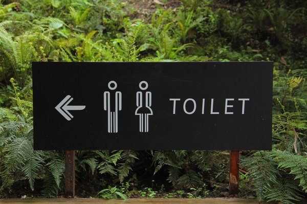 Public Restrooms Sign